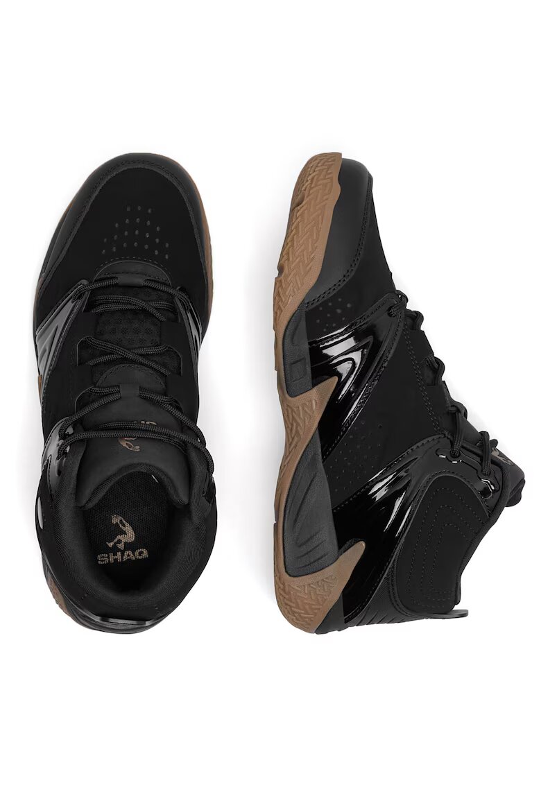 SHAQ Pantofi sport barbati alergare - piele naturala - negru