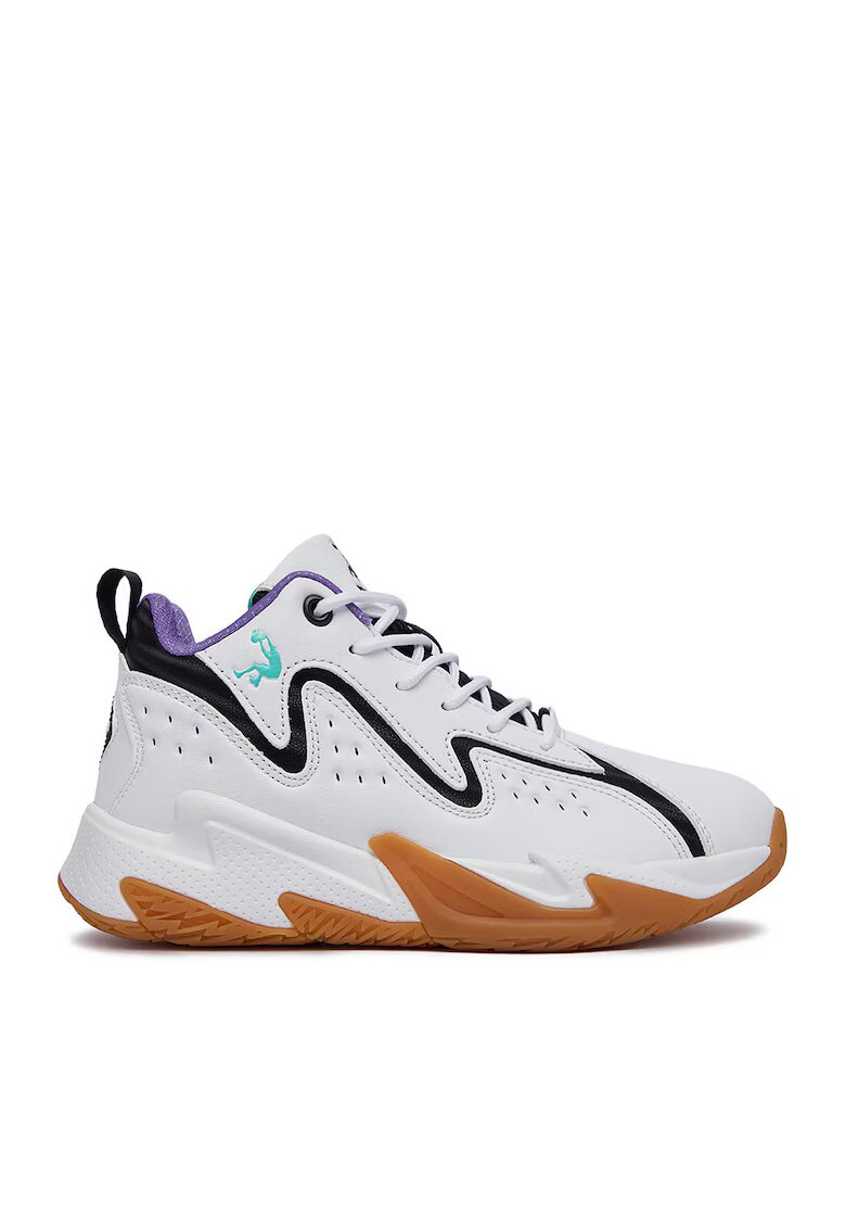 SHAQ Pantofi sport copii - adidasi baieti - alb - material textil