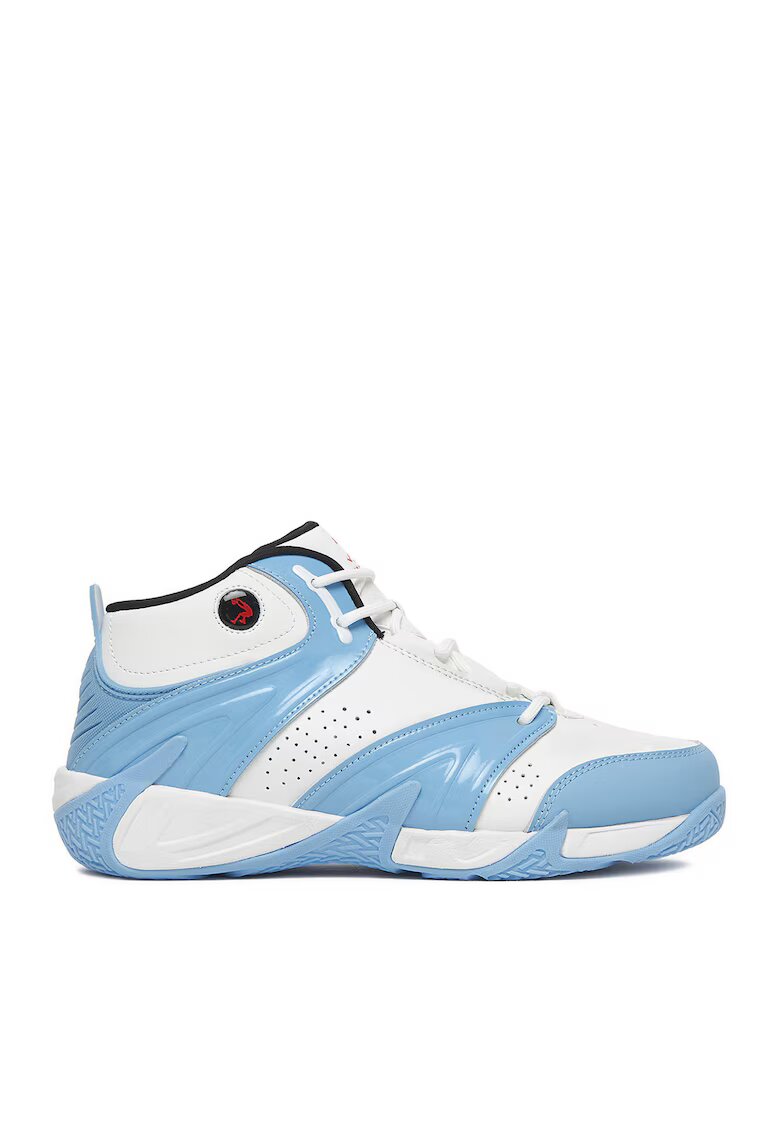 SHAQ Pantofi sport copii - adidasi baieti - alb - piele naturala