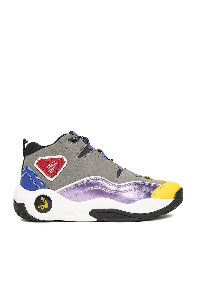 SHAQ Pantofi sport copii - adidasi gri - piele naturala - lifestyle