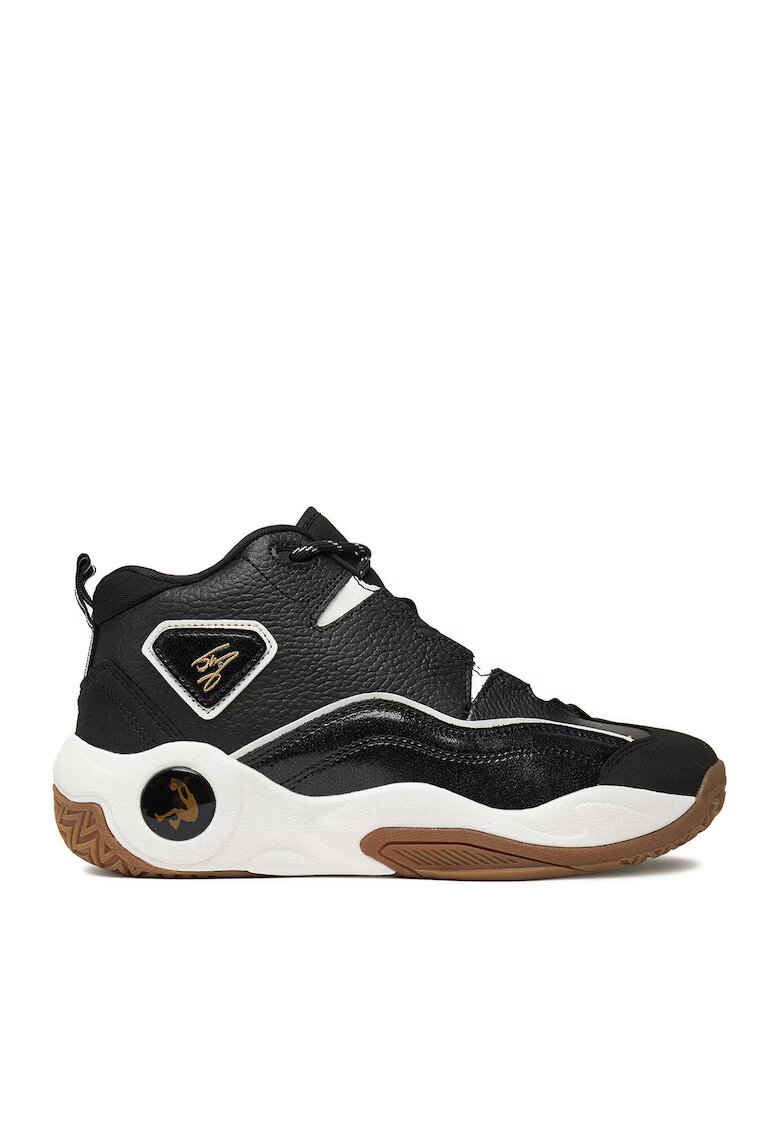 SHAQ Pantofi sport copii - adidasi - piele naturala - negru