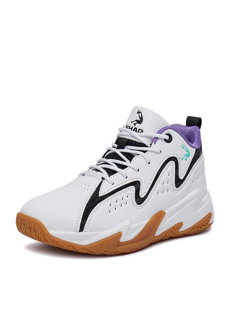 SHAQ Tenisi copii - baieti - alb - material textil