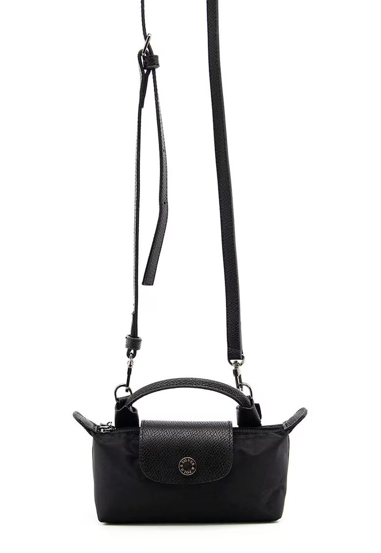 SilverPolo Geanta crossbody mica din piele ecologica - Negru