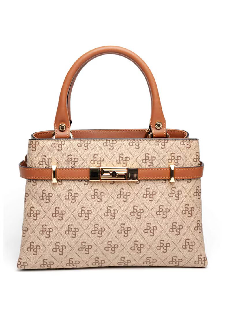 SilverPolo Geanta cu bareta de umar - Caramel/Bej deschis - 18x25x10