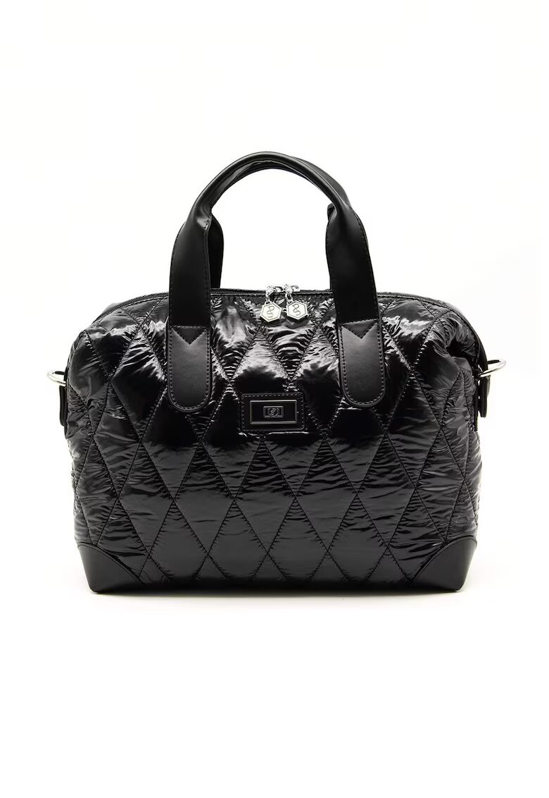 SilverPolo Geanta duffle cu logo - Negru - Negru - 22 x 32 x 12 cm