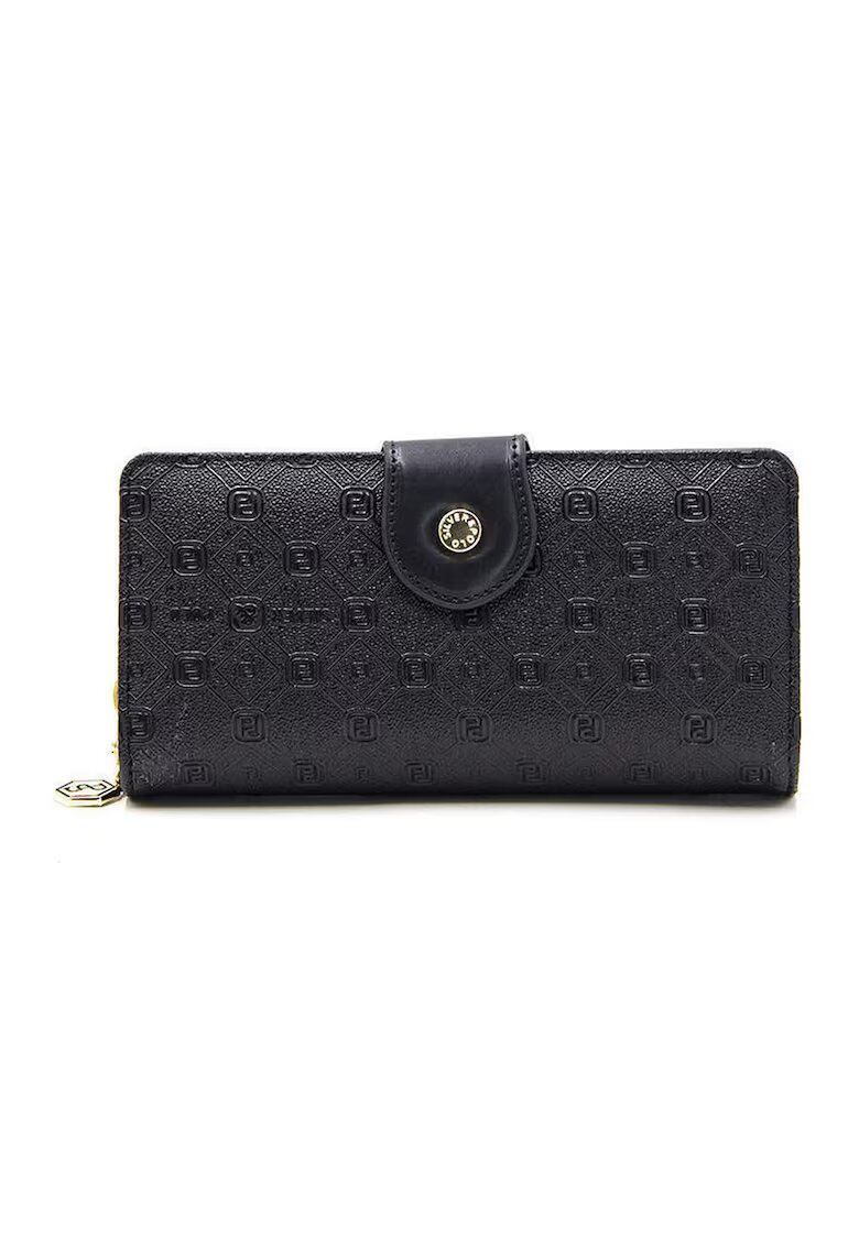 SilverPolo Portofel cu model in relief - Negru