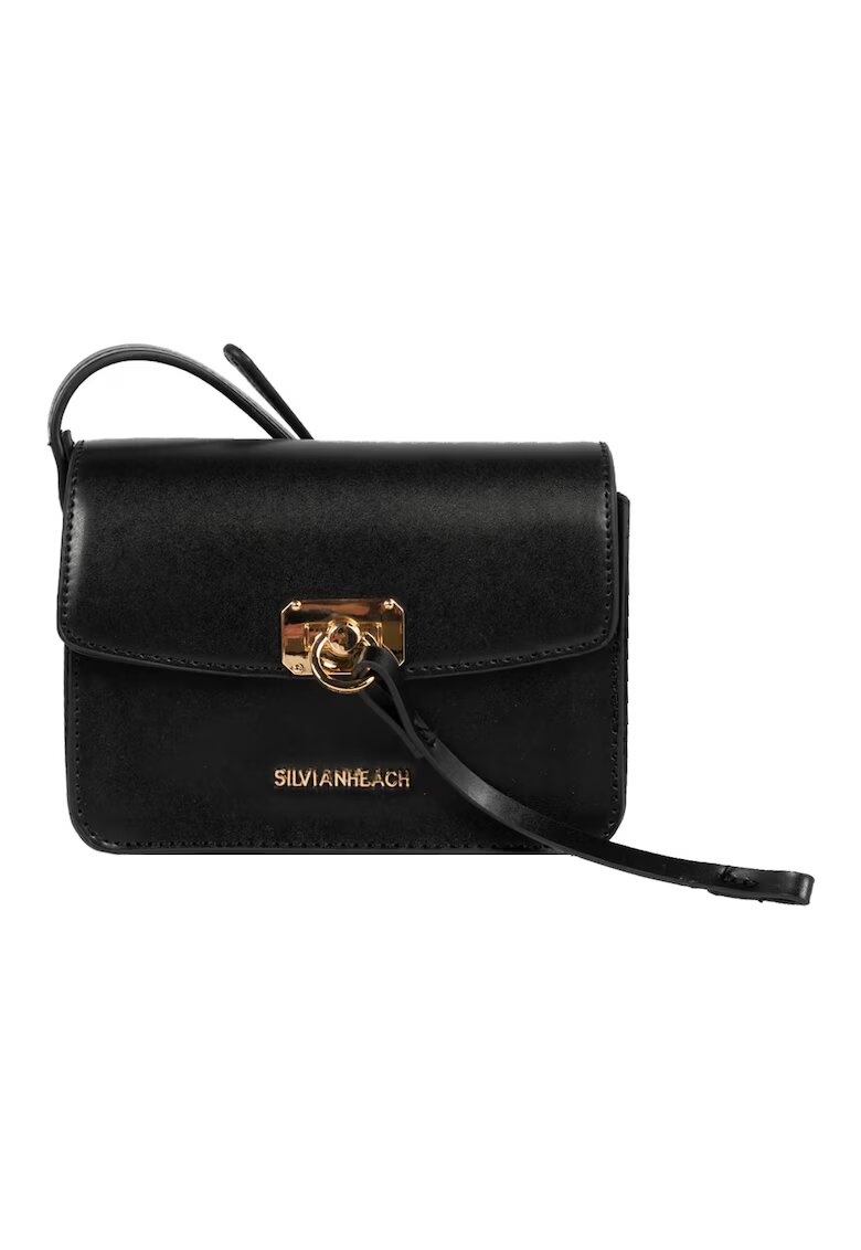 Silvian Heach Geanta dama neagra - piele ecologica - 16.5x12x6cm