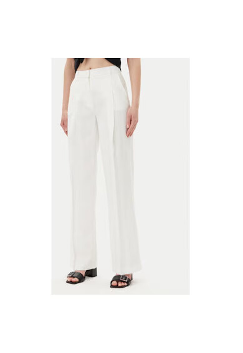 Silvian Heach Pantaloni dama GPP25374PA - Viscoza/Poliester - Alb