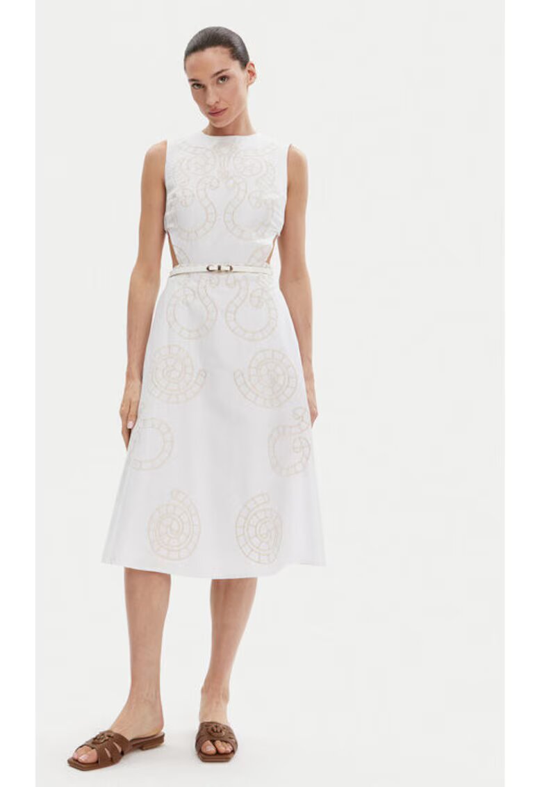 Silvian Heach Rochie dama - 304772344 - Bumbac - Alb - Alb