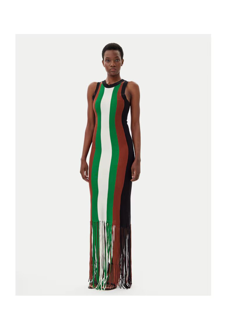 Silvian Heach Rochie dama - 304772405 - Acril/Tencel - Verde - Verde