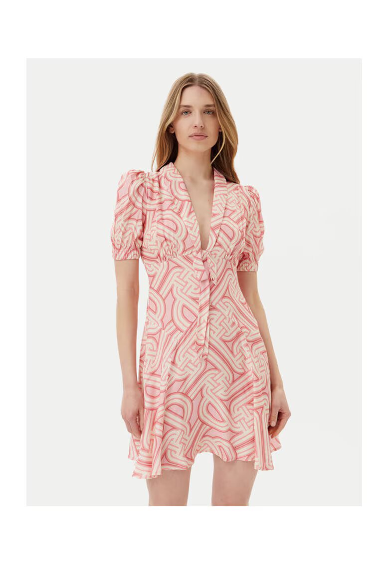 Silvian Heach Rochie de vara dama GPP25364VE - Viscoza - Roz - Roz