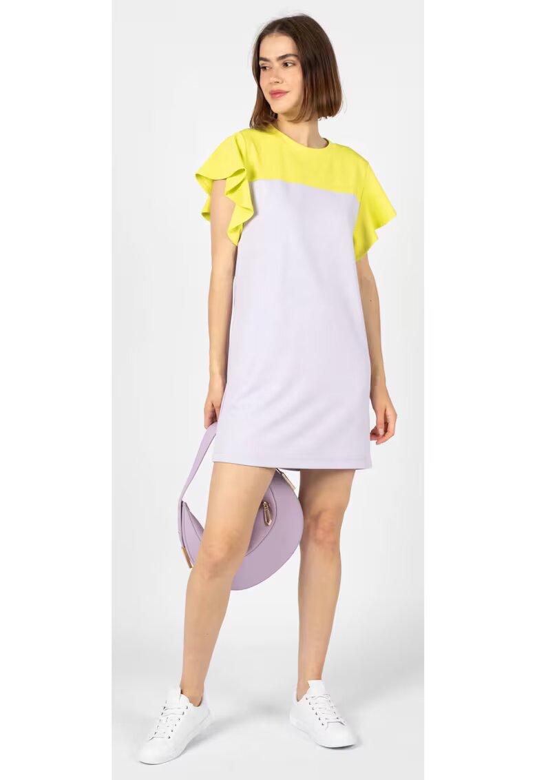 Silvian Heach Rochie scurta cu croiala dreapta - 38