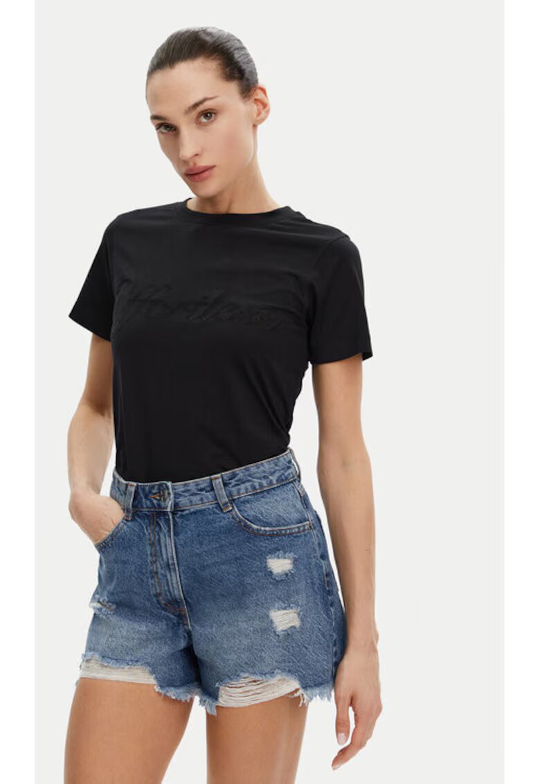 Silvian Heach Tricou dama - 304772665 - Bumbac - Negru - Negru