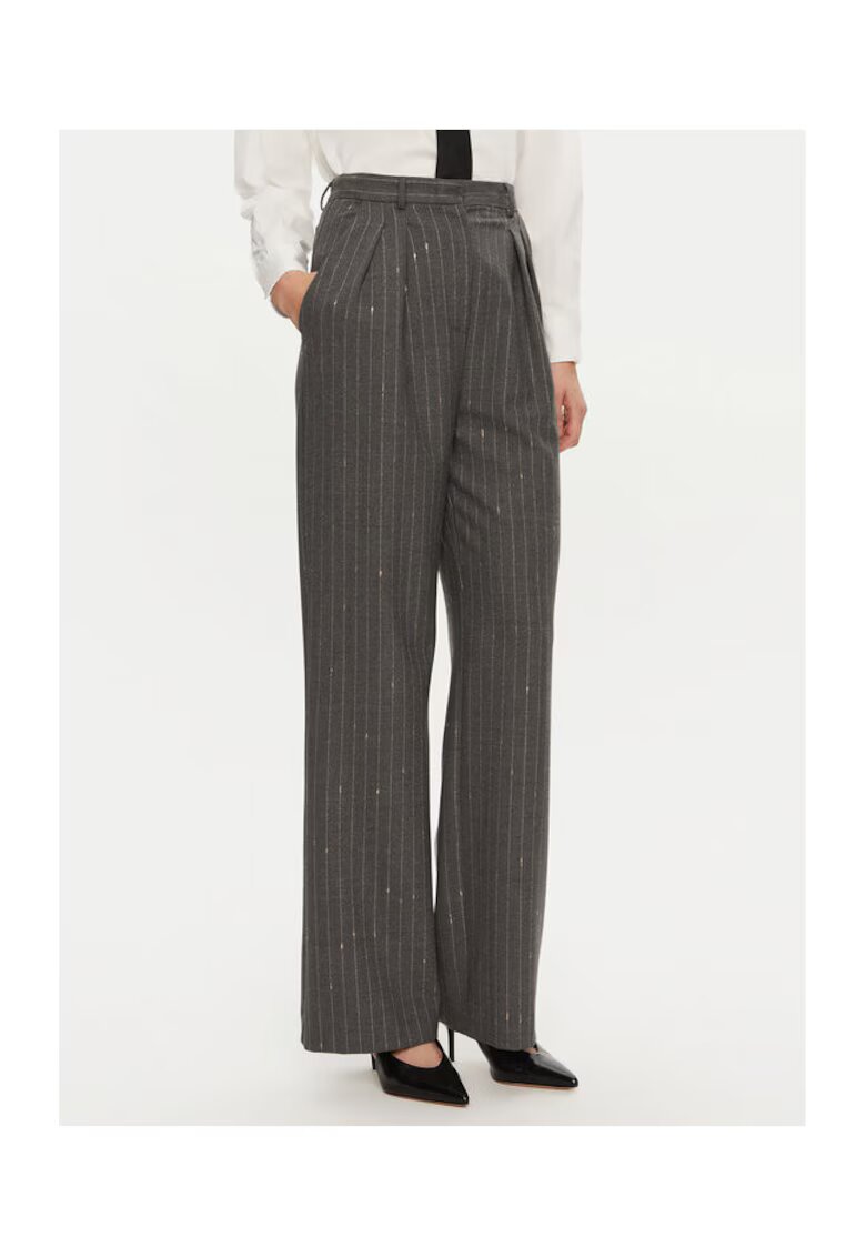 Simona corsellini Pantaloni dama - 304362477 - Poliester/Lana - Gri - Gri