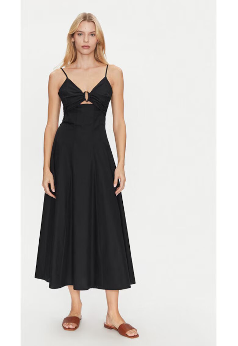 Simona corsellini Rochie dama - 305172426 - Bumbac - Negru - Negru
