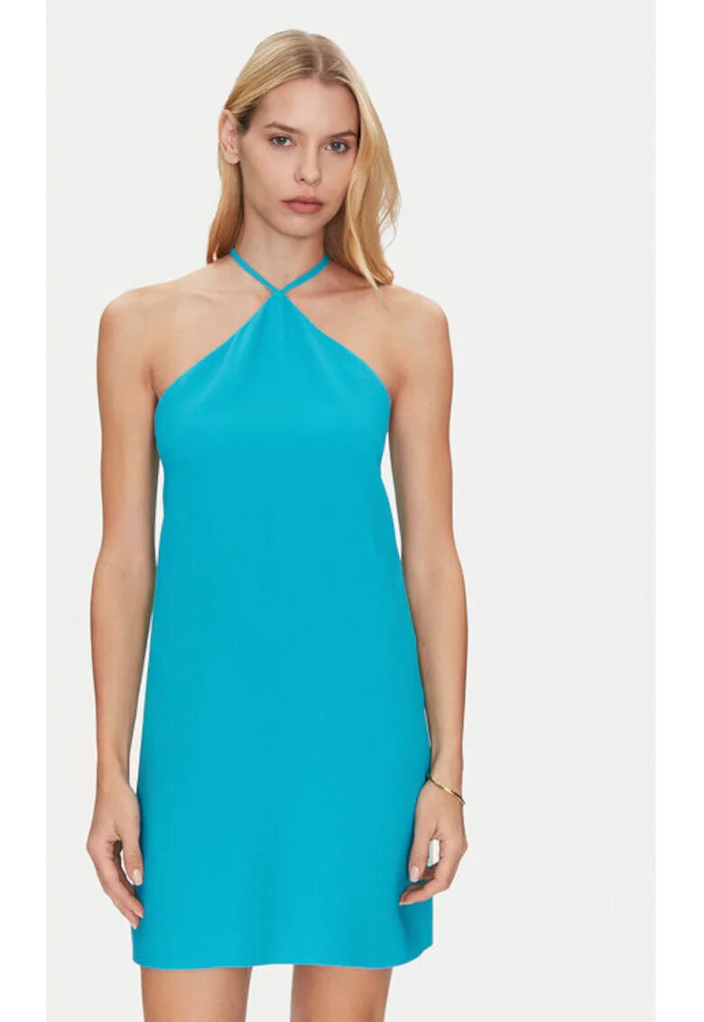 Simona corsellini Rochie dama - 305172594 - Viscoza - Albastru - Albastru