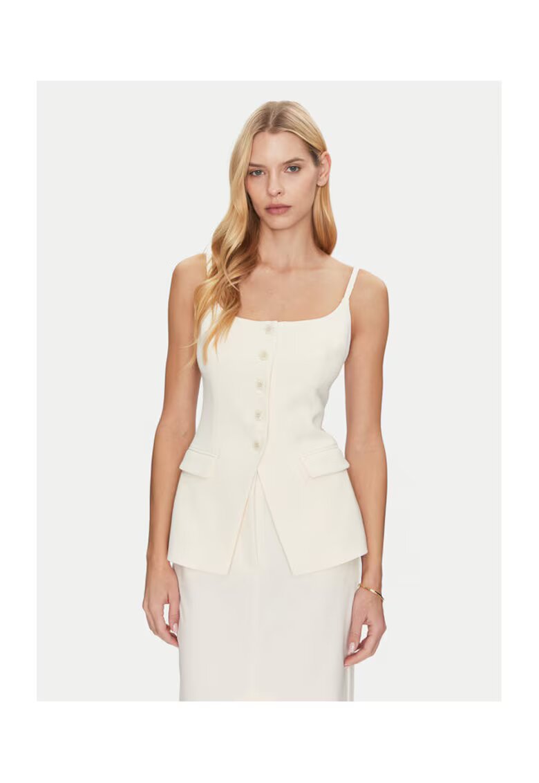 Simona corsellini Tricou dama - 305172433 - Poliester - Bej - Bej