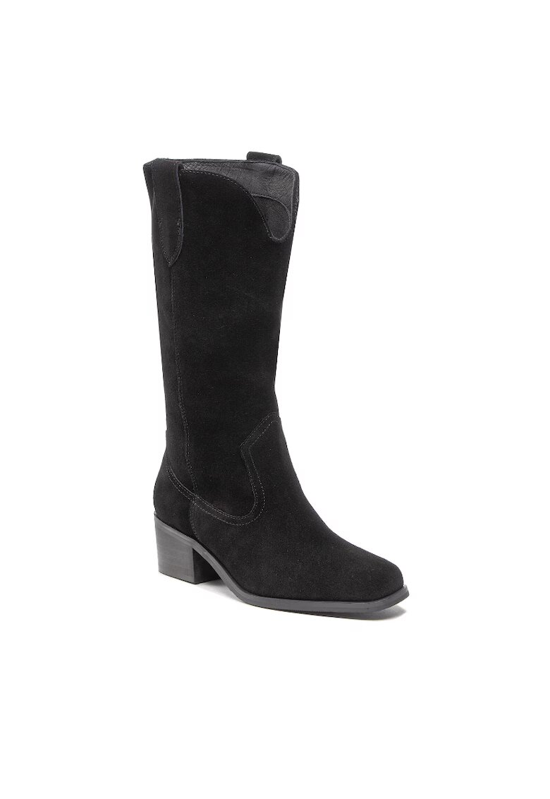 Simple Cizme dama - 301576006 - Piele naturala - Negru - Negru