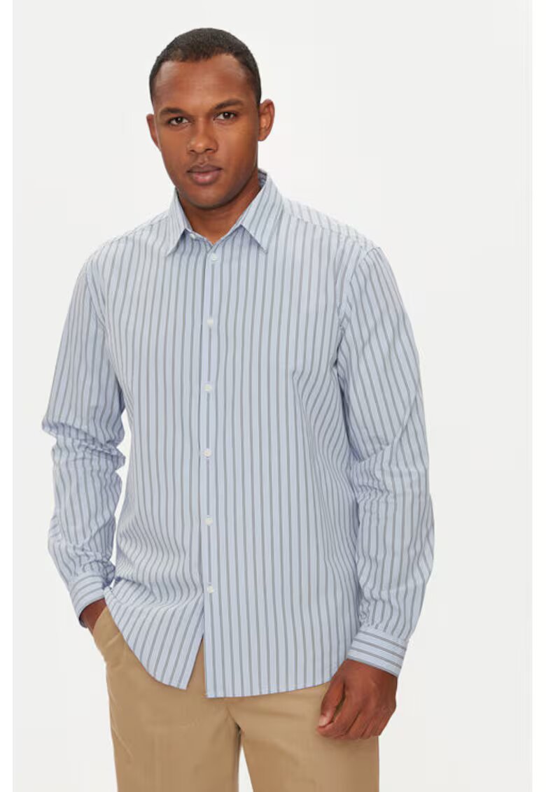 Sisley Camasa barbati - 304281280 - Bumbac - Albastru - Albastru