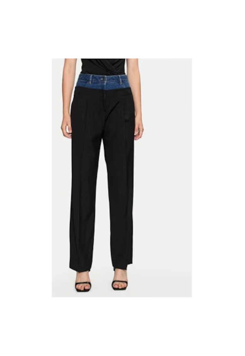 Sisley Pantaloni dama - 304280344 - Poliester/Viscoza - Negru - Negru