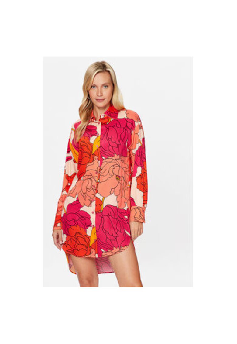 Sisley Rochie dama - 302463053 - Viscoza - Rosu