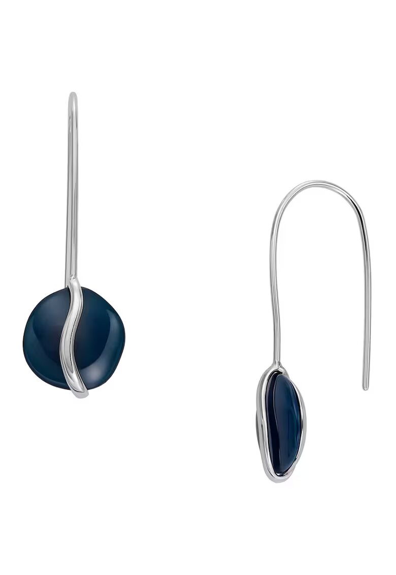 Skagen Cercei cu pietre de sticla - Argintiu/Bleumarin