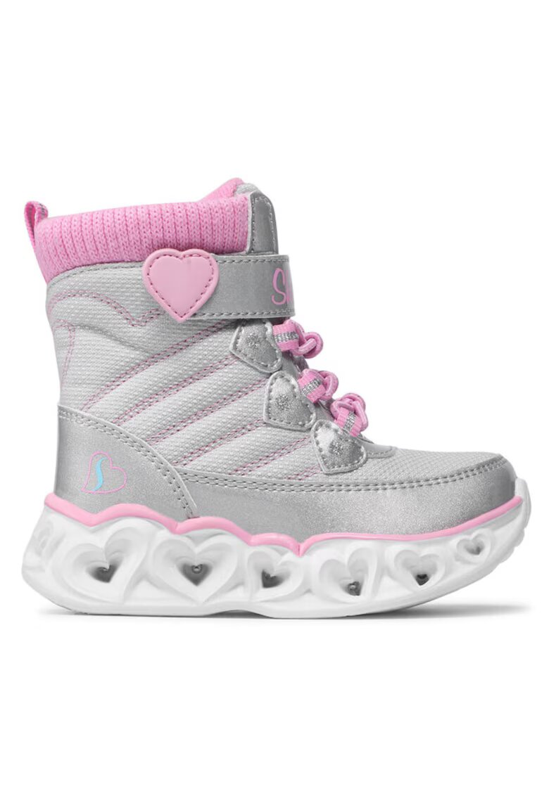 Skechers 209076530 - Piele ecologica/Textil - Gri - Gri