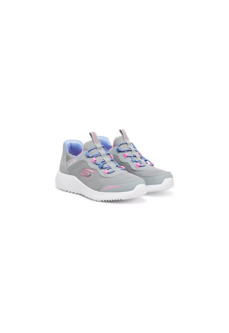 Skechers Adidasi fete 303585L - Textil - Gri