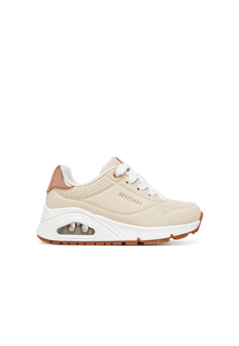 Skechers Adidasi fete 310545L - Piele ecologica - Bej