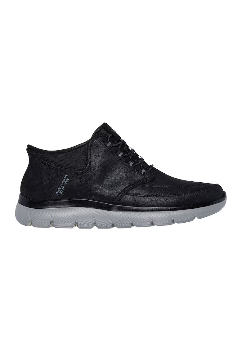 Skechers Bocanci din piele Summits-Siegul - Negru