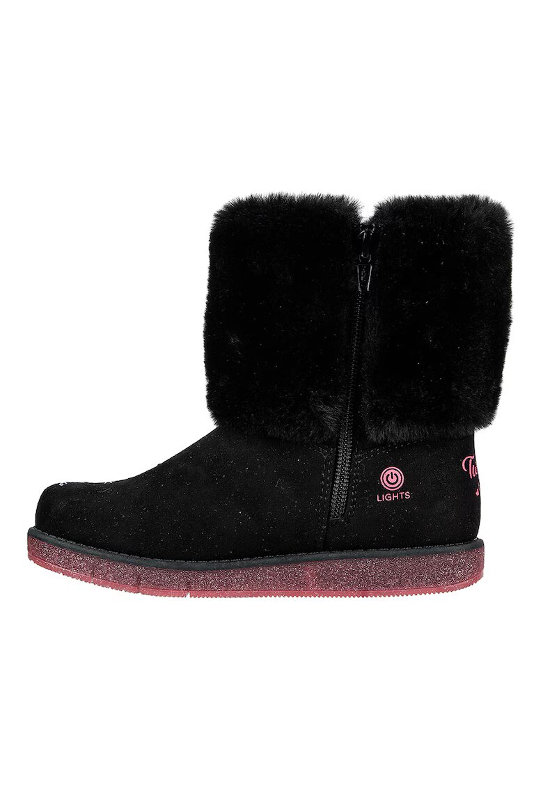Skechers Cizme cu lumini LED Glitzy Glam - Negru