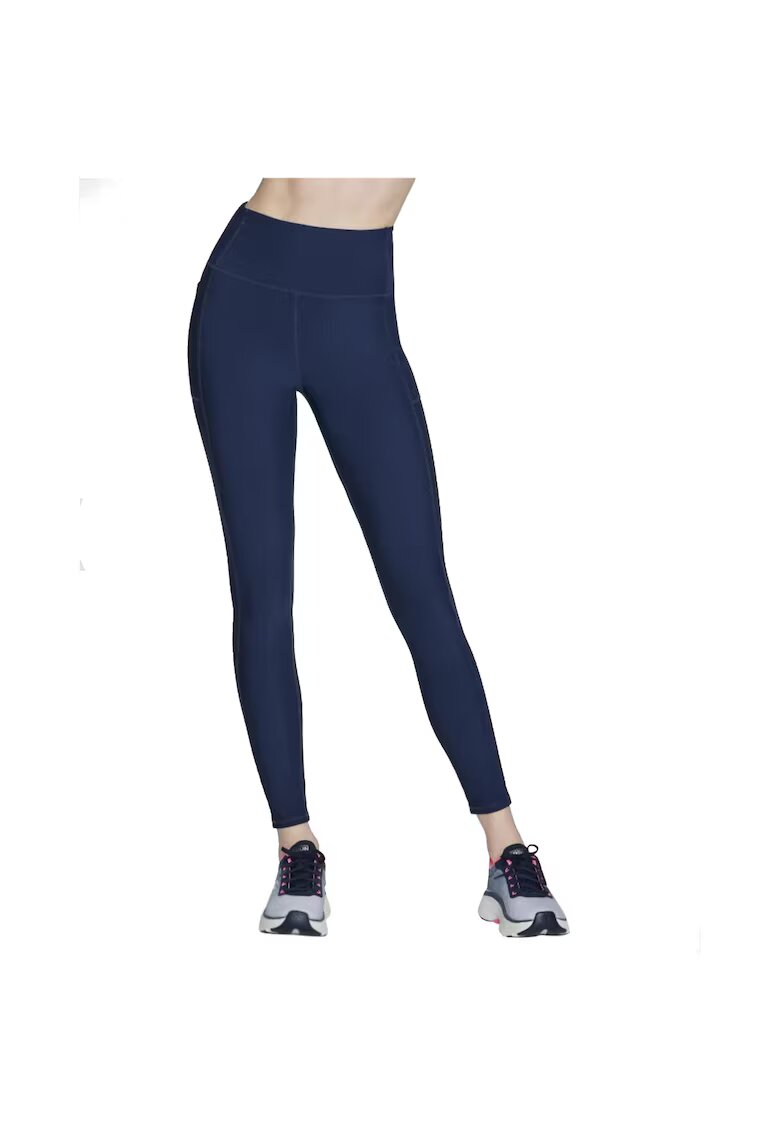 Skechers Colanti pentru femei - GO Flex Rib Fl HW Legging LG2-NVY - Albastru marin - Bleumarin