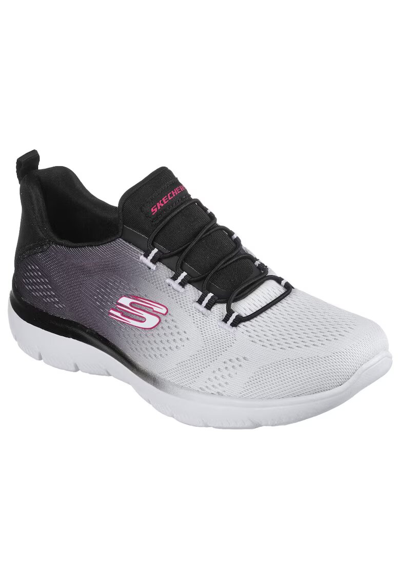 Skechers dama - Sintetic - Negru/Alb