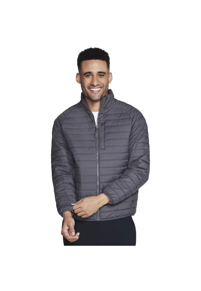 Skechers Geaca reversibila GO Shield Altitude - sport - barbati - negru - Gri