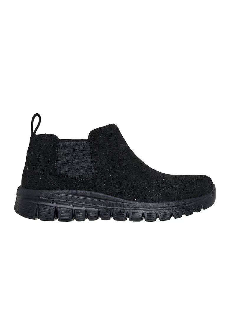 Skechers Ghete Chelsea slip-on din piele intoarsa cu insertii elastice Graceful