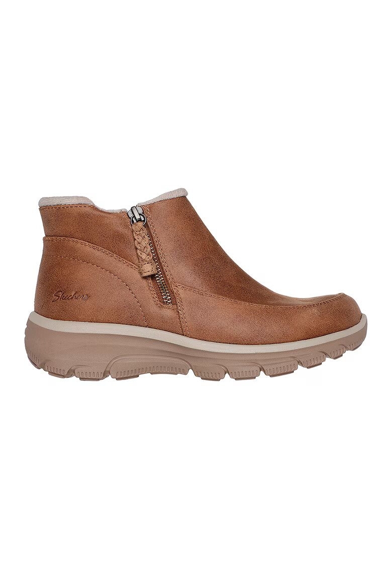 Skechers Ghete cu fermoar Easy Going - Caramel