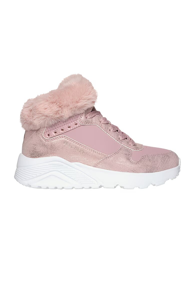 Skechers Ghete cu garnitura de blana sintetica - Roz