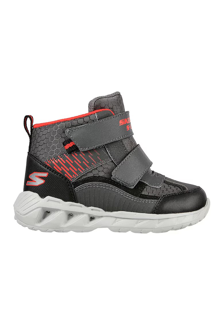 Skechers Ghete cu inchidere velcro Magna-Lights Frosty Fun- - Negru/Gri carbune