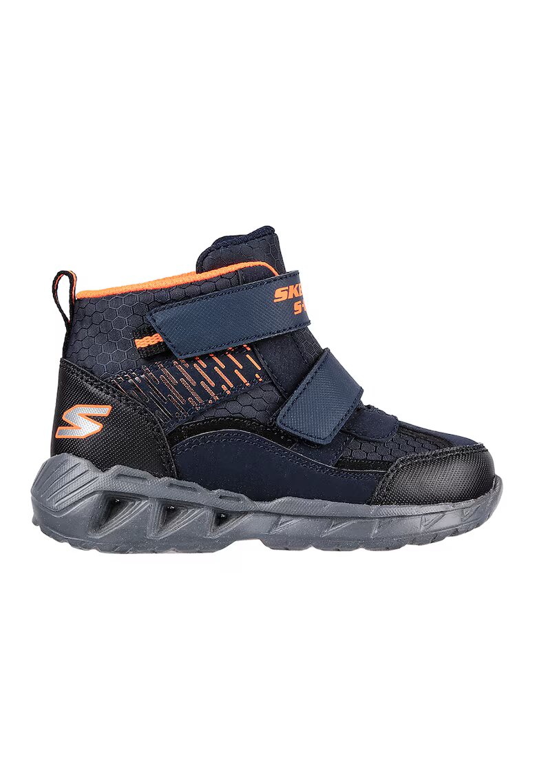 Skechers Ghete cu inchidere velcro Magna-Lights Frosty Fun- - Portocaliu/Bleumarin