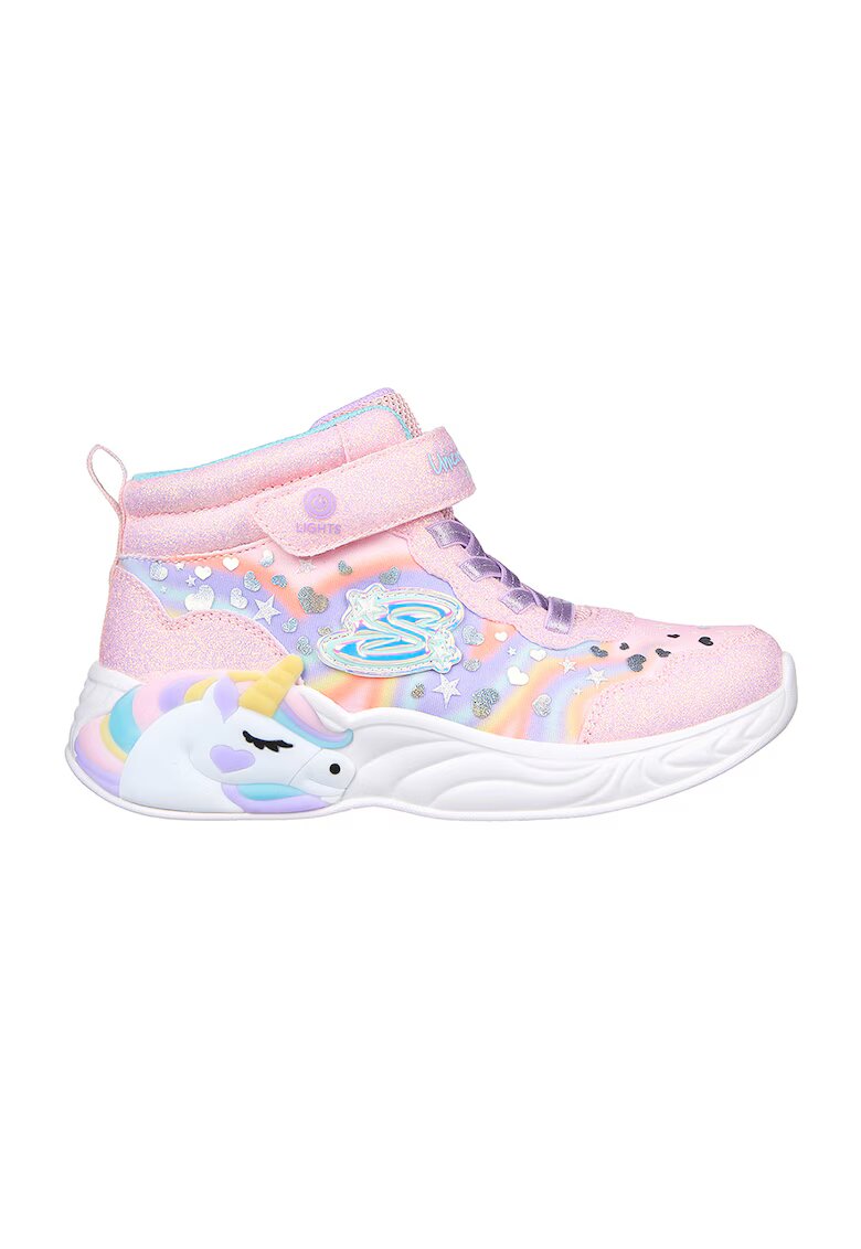 Skechers Ghete cu LED-uri Unicord Dreams-Magic - Roz
