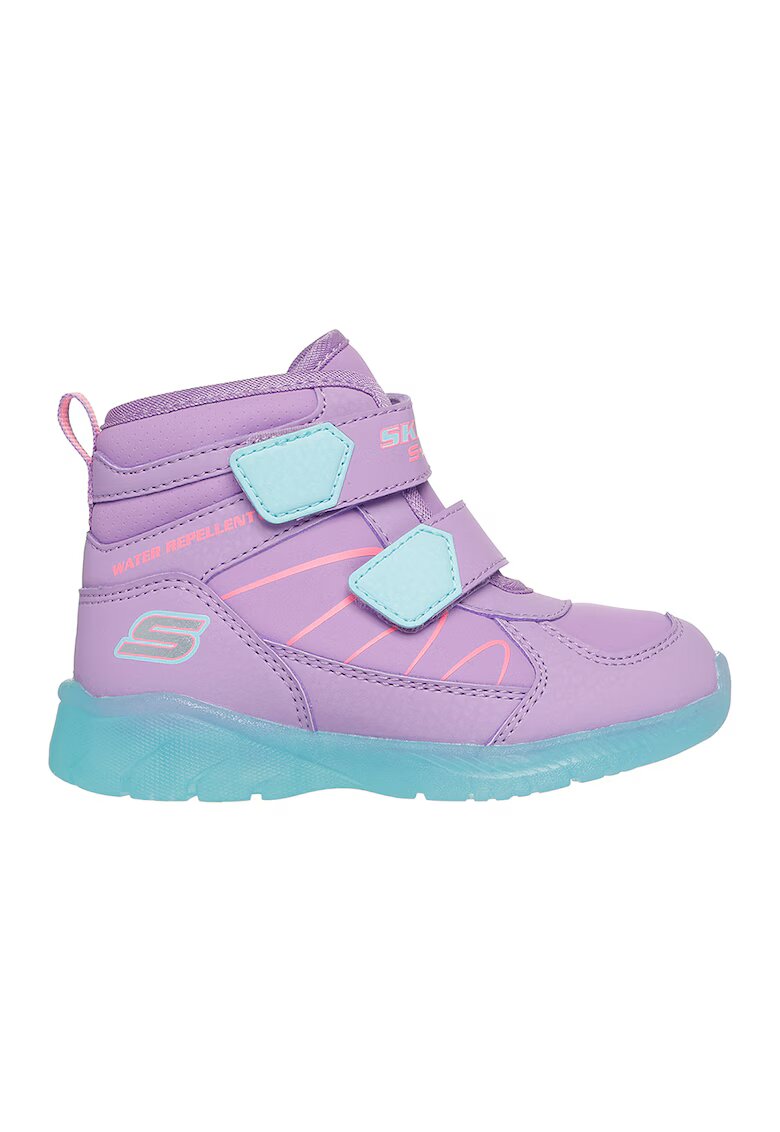 Skechers Ghete cu lumini led - Albastru lavanda/Lila