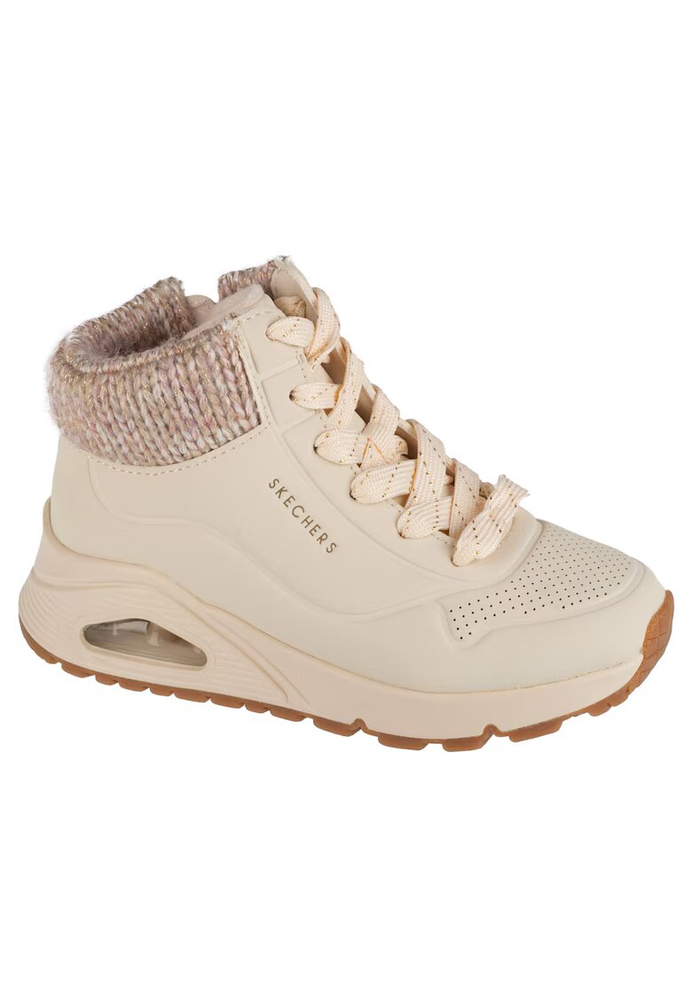 Skechers Ghete cu segment textil - Bej