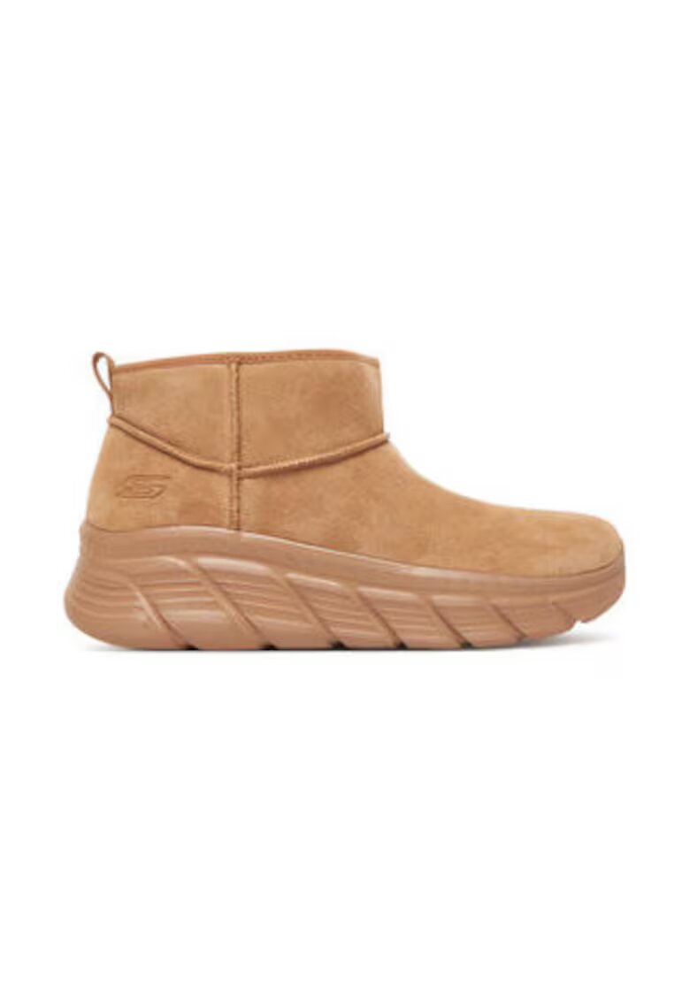 Skechers Ghete dama 305413987 - Piele naturala - Maro