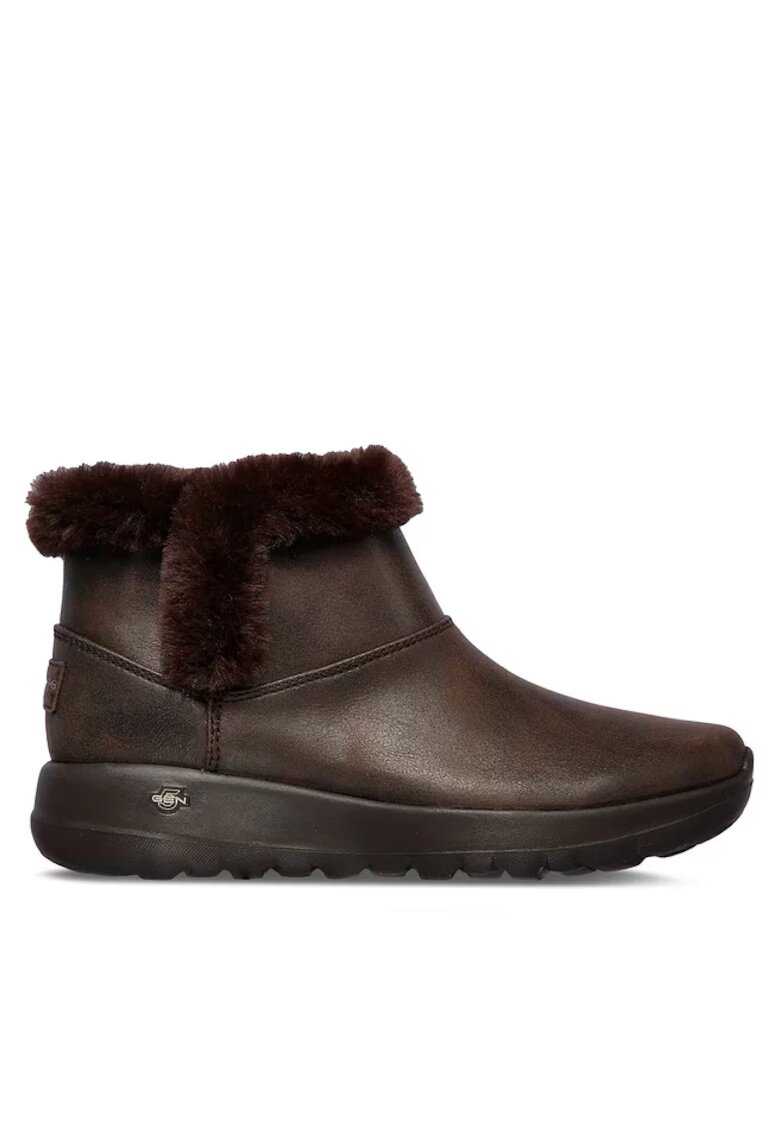 Skechers Ghete dama din piele ecologica On-The-Go Joy Endeavor - Maro