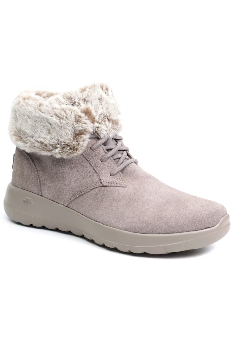 Skechers Ghete dama Plush Dreams 144042 taupe velur -