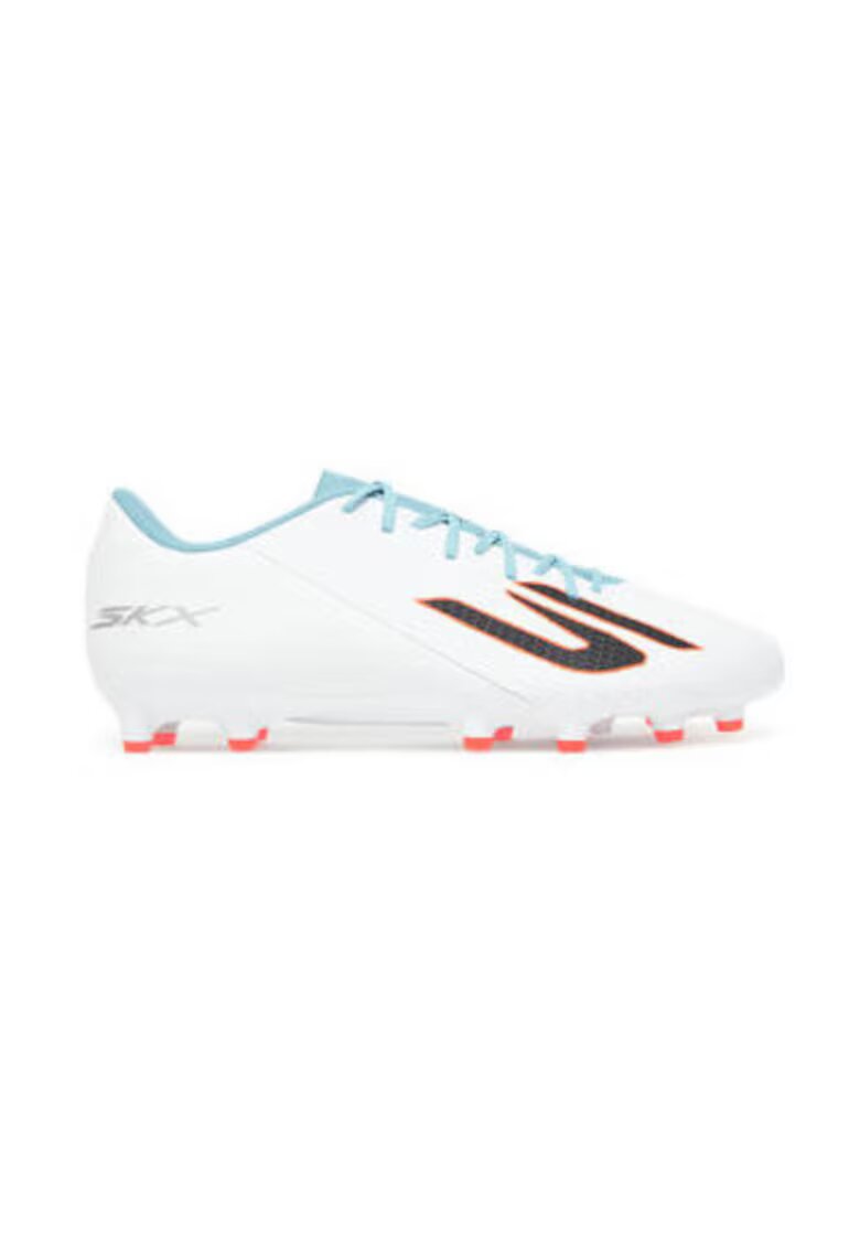 Skechers Ghete de fotbal barbati - piele ecologica - alb