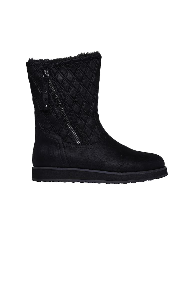 Skechers Ghete de piele ecologica Modern Comfort - Negru