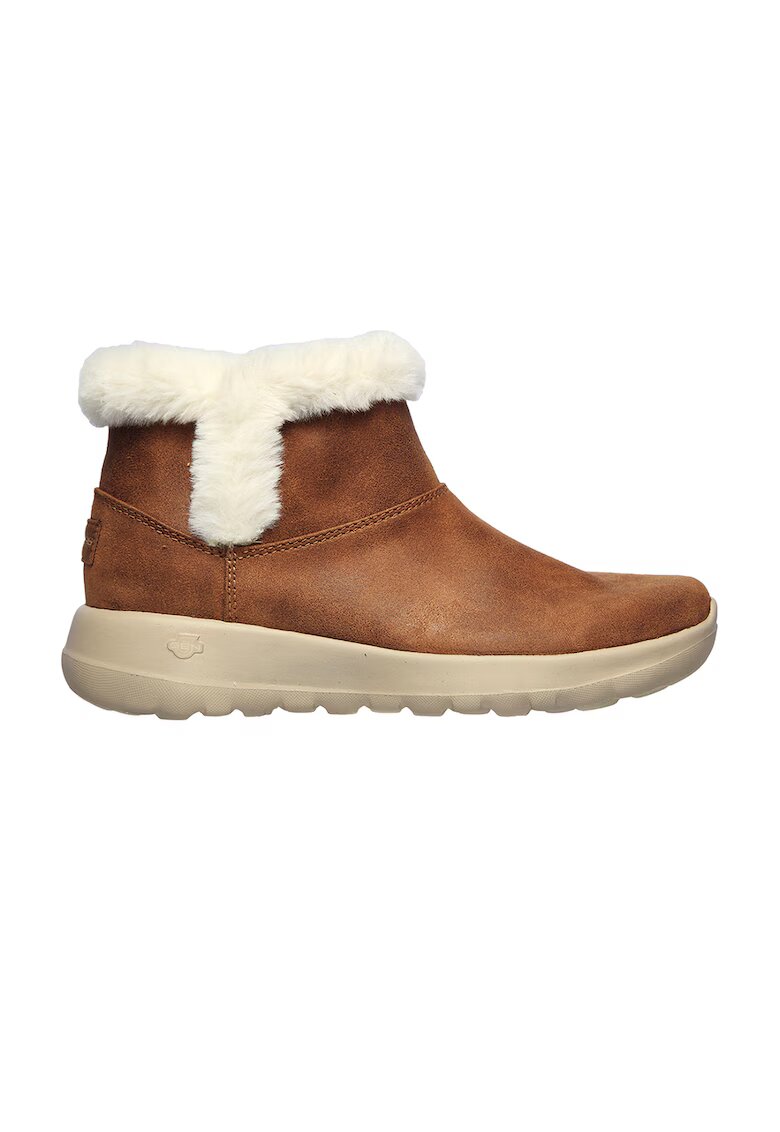 Skechers Ghete de piele ecologica On The Go Joy - Caramel