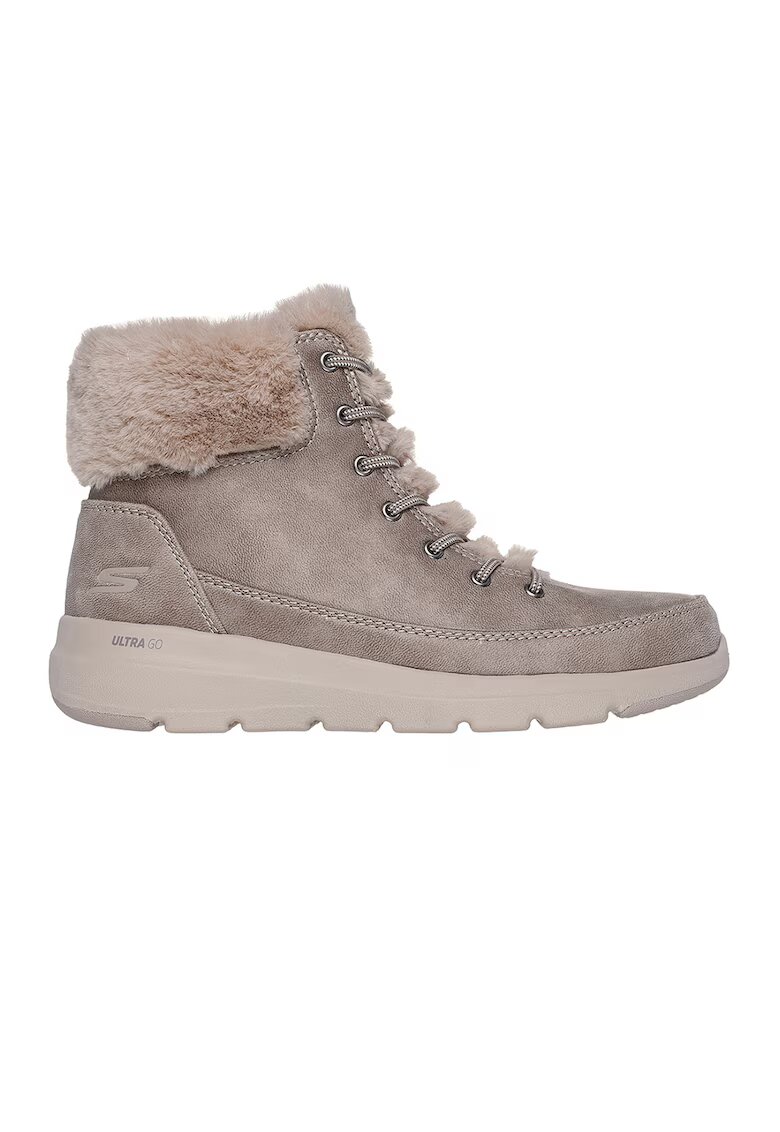 Skechers Ghete de piele ecologica On-The-Go - Maro taupe deschis