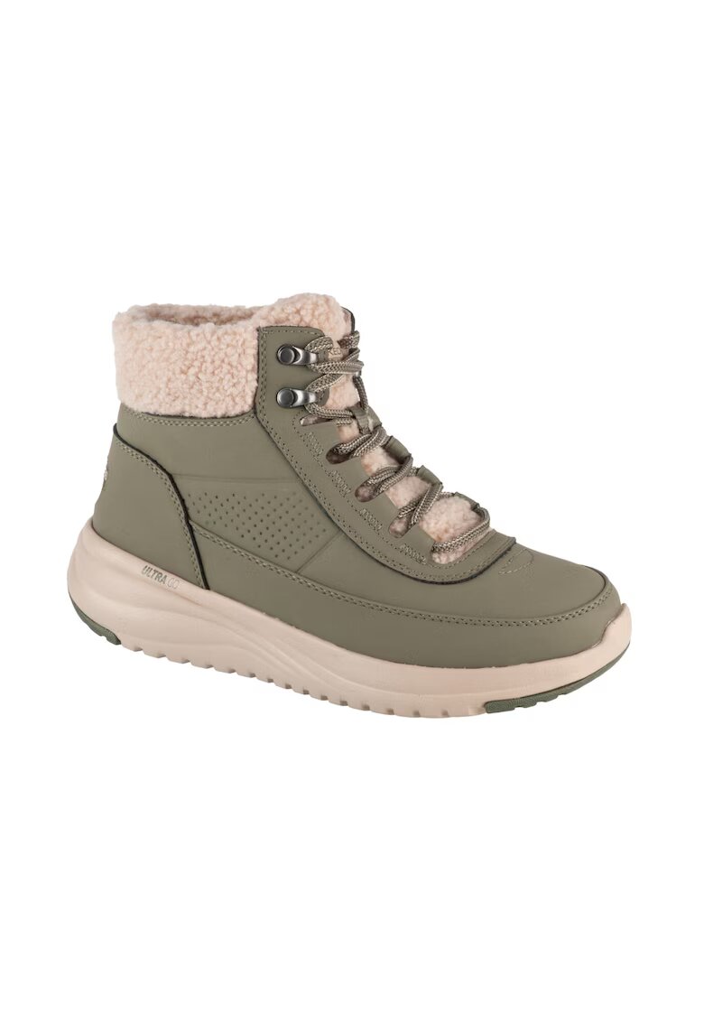 Skechers Ghete de piele ecologica On-The-Go - Verde